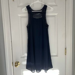 Navy blue flowy dress